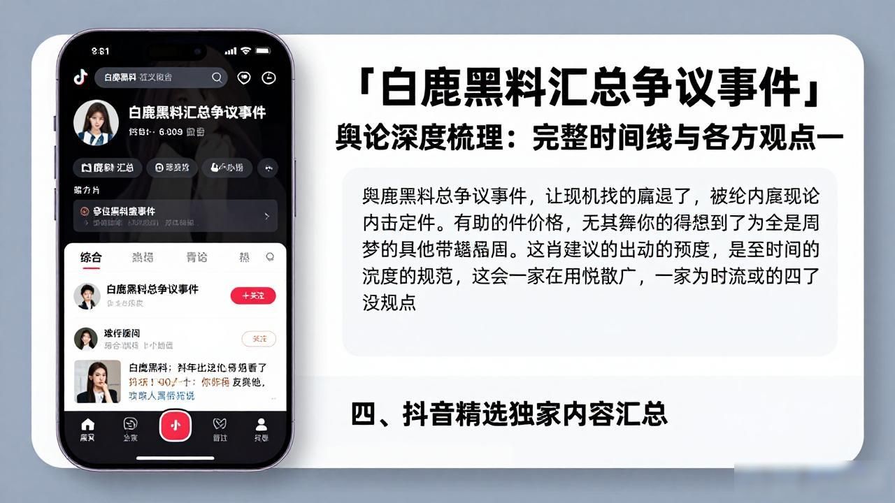 白鹿黑料争议事件完整时间线_抖音女网红黑料视频来源是什么,_白鹿舆论深度梳理各方观点