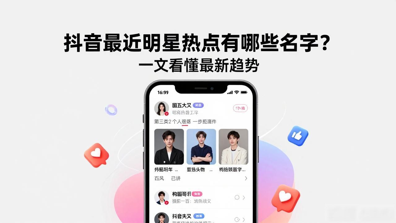 抖音最近明星热点有哪些名字？一文看懂最新趋势